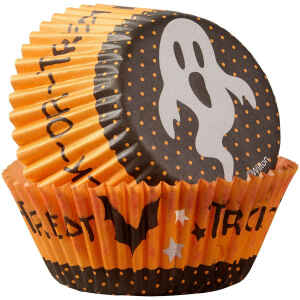 Pirottini - Cupcake Trick or Treat Ghost in carta forno Ø 5 cm Wilton