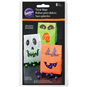 Sacchetti Regalo Halloween con Adesivi 6 Pz Wilton