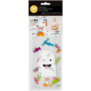 Treat Bags Emoji Ghost 20 Pz Wilton