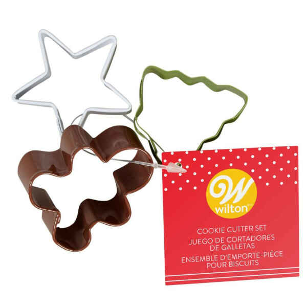 Tagliapasta Mini Cookie Natale 3 Pz Wilton