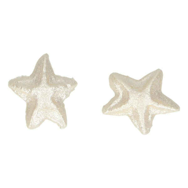 Decorazioni in pasta di zucchero Stelle Argento Senza Glutine 24 Pz FunCakes