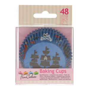 Pirottini - Cupcake Nave dei Pirati per Cottura 48 Pz FunCakes