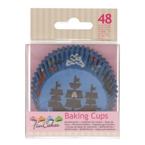 Pirottini - Cupcake Nave dei Pirati per Cottura 48 Pz FunCakes