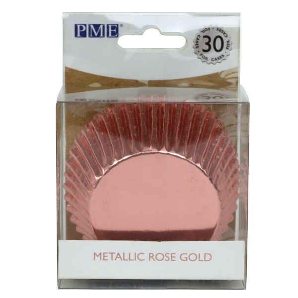 Pirottini - Cupcake Rose Gold Metallic Ø 5 cm 30 Pz PME