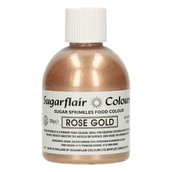 Sugar Sprinkles Rose Gold 100 g Sugarflair
