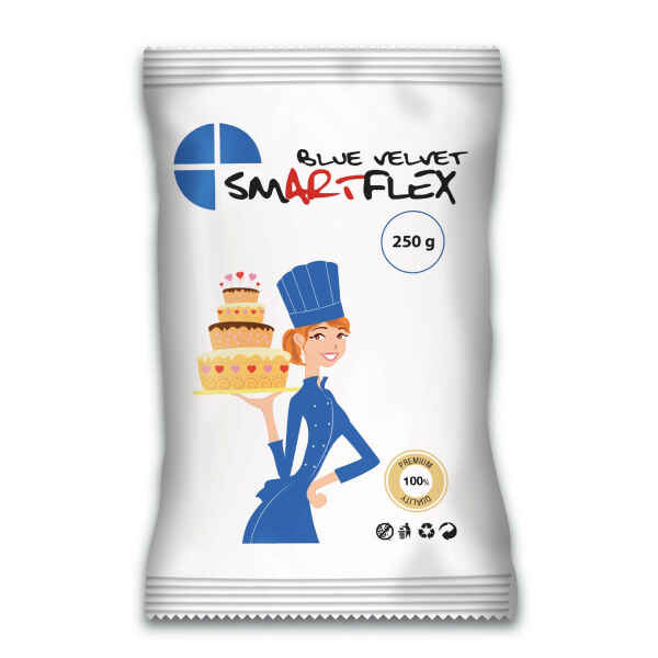 Pasta di zucchero Velvet Blu 250 g SmartFlex