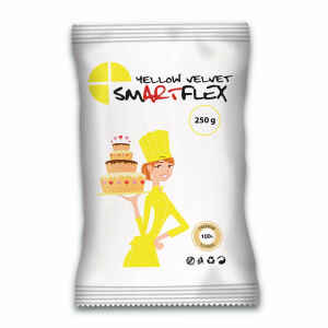 Pasta di zucchero Velvet Gialla 250 g SmartFlex