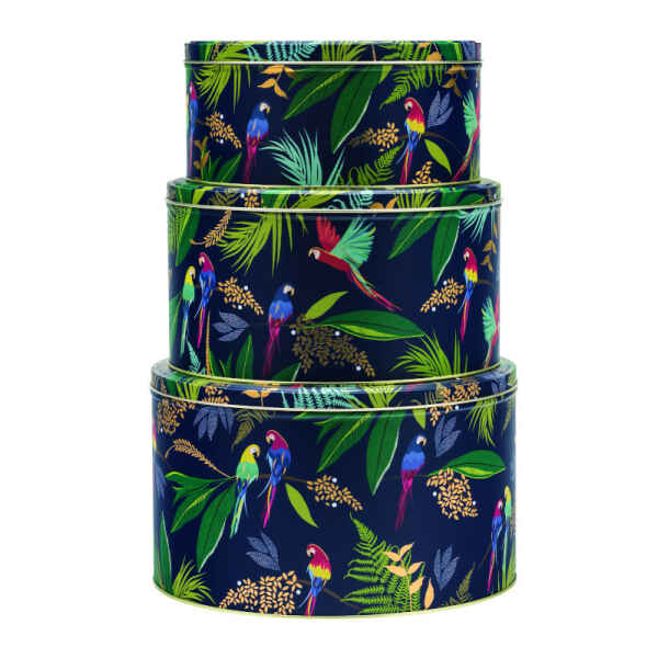 Latta tonda Sara Miller - Parrot 3 Round Cake Tins Sara Miller