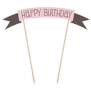 Cake Topper Sweets - Happy Birthday PartyDeco