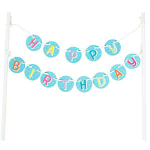 Cake Banner Buon compleanno Wilton