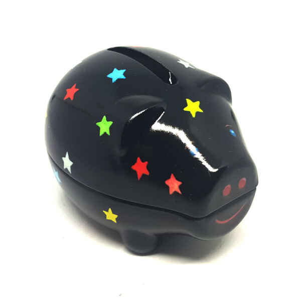 Salvadanaio Penny Pig Piggy Banks - Nero