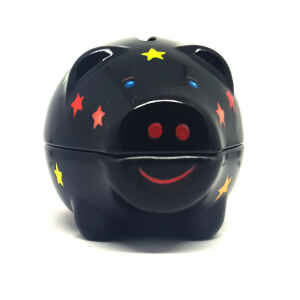 Salvadanaio Penny Pig Piggy Banks - Nero