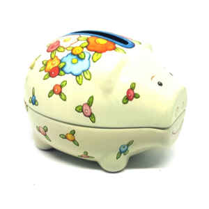 Salvadanaio Penny Pig Piggy Banks - Flowers