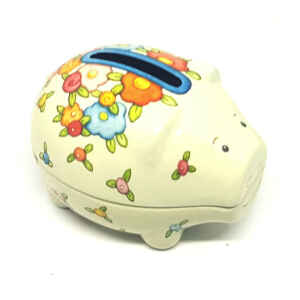 Salvadanaio Penny Pig Piggy Banks - Flowers