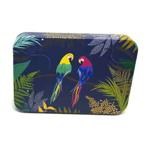 Latta Sara Miller Slip Lid Pocket Tins - Parrot Sara Miller