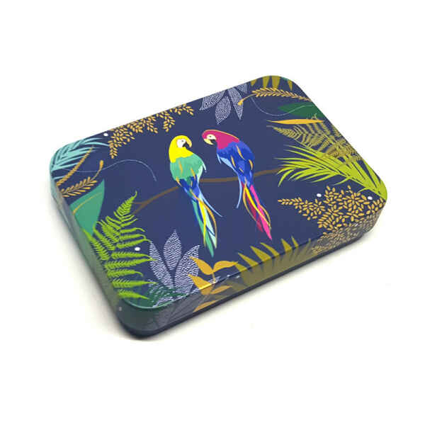 Latta Sara Miller Slip Lid Pocket Tins - Parrot Sara Miller