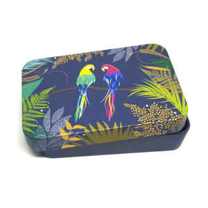 Latta Sara Miller Slip Lid Pocket Tins - Parrot Sara Miller