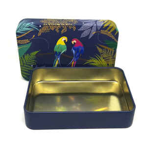 Latta Sara Miller Slip Lid Pocket Tins - Parrot Sara Miller