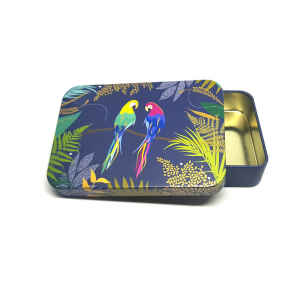 Latta Sara Miller Slip Lid Pocket Tins - Parrot Sara Miller