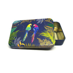 Latta Sara Miller Slip Lid Pocket Tins - Parrot Sara Miller