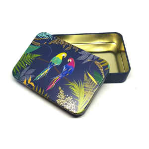 Latta Sara Miller Slip Lid Pocket Tins - Parrot Sara Miller