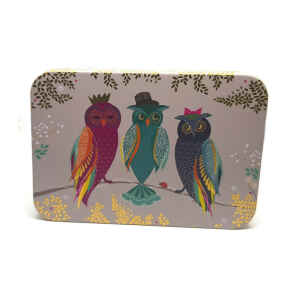 Latta Sara Miller Slip Lid Pocket Tins - Trio Parrot Sara Miller