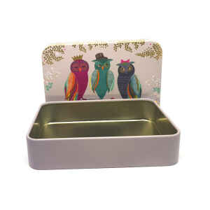 Latta Sara Miller Slip Lid Pocket Tins - Trio Parrot Sara Miller