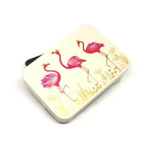 Latta Sara Miller Slip Lid Pocket Tins - Flamingo Sara Miller