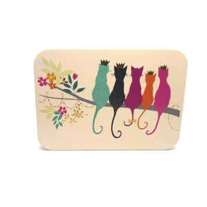 Latta Sara Miller Slip Lid Pocket Tins - Cats Sara Miller