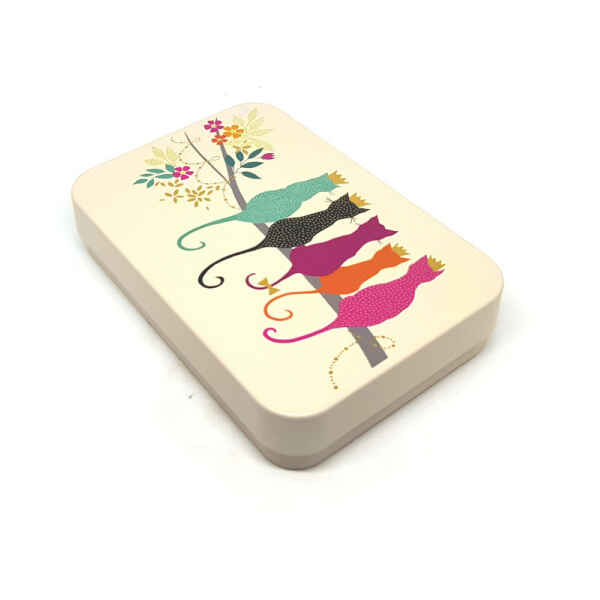 Latta Sara Miller Slip Lid Pocket Tins - Cats Sara Miller