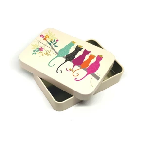 Latta Sara Miller Slip Lid Pocket Tins - Cats Sara Miller