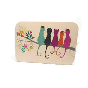 Latta Sara Miller Slip Lid Pocket Tins - Cats Sara Miller