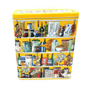 Latta rettangolare Setting Up Home Larder Storage Tin