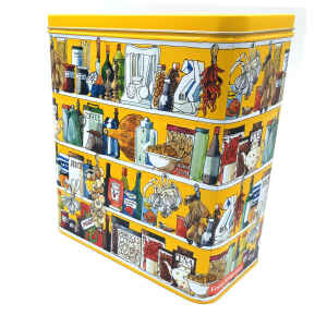 Latta rettangolare Setting Up Home Larder Storage Tin