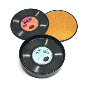 Latta Vintage Records Coasters con sottobicchieri