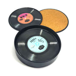 Latta Vintage Records Coasters con sottobicchieri