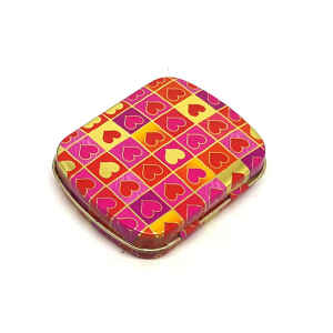 Latta con cuoricini Mini Pill Tin