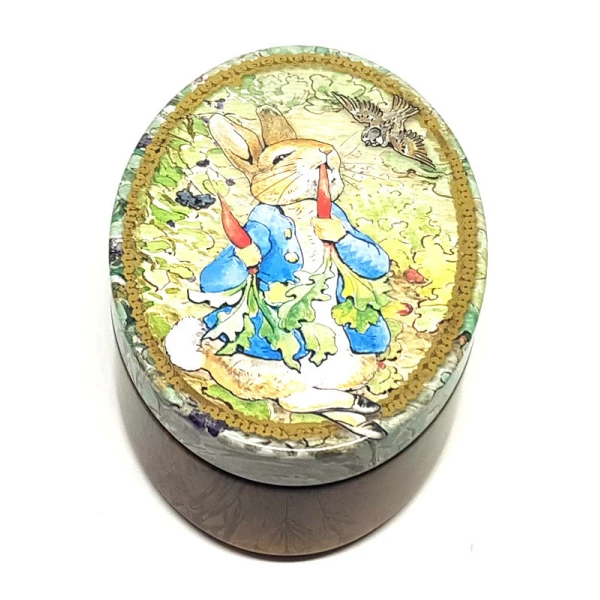 Scatolina di Latta ovale Peter Rabbit Carote