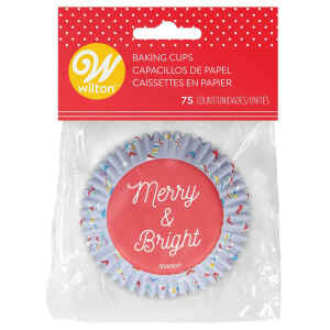 Pirottini - Cupcake Merry and Bright 75 Pz Wilton