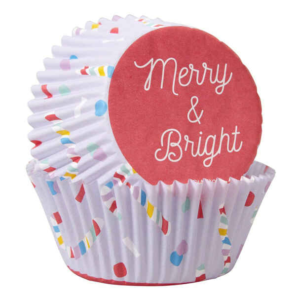 Pirottini - Cupcake Merry and Bright 75 Pz Wilton