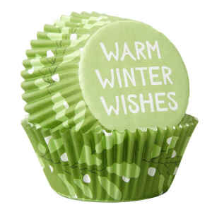 Pirottini - Cupcake Auguri Invernali 75 Pz Wilton