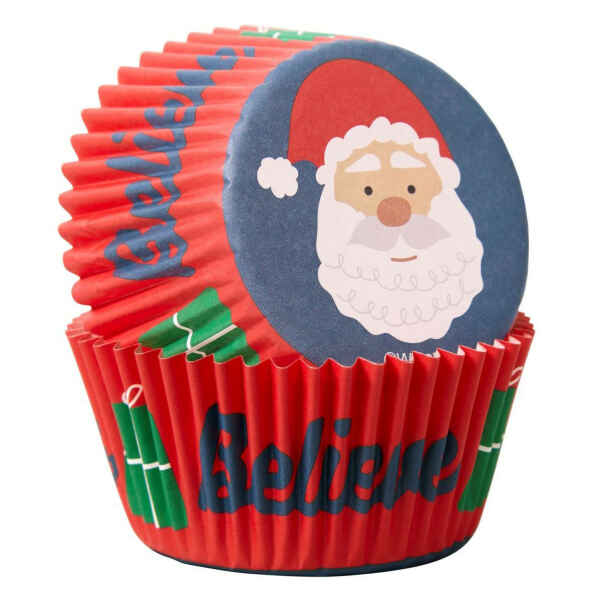 Pirottini - Cupcake Babbo Natale 75 Pz Wilton