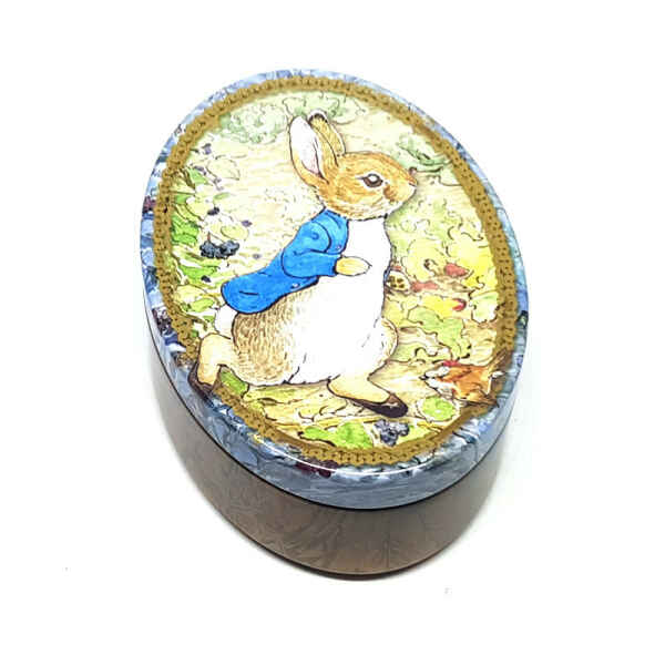 Scatolina di Latta ovale Peter Rabbit a Passeggio