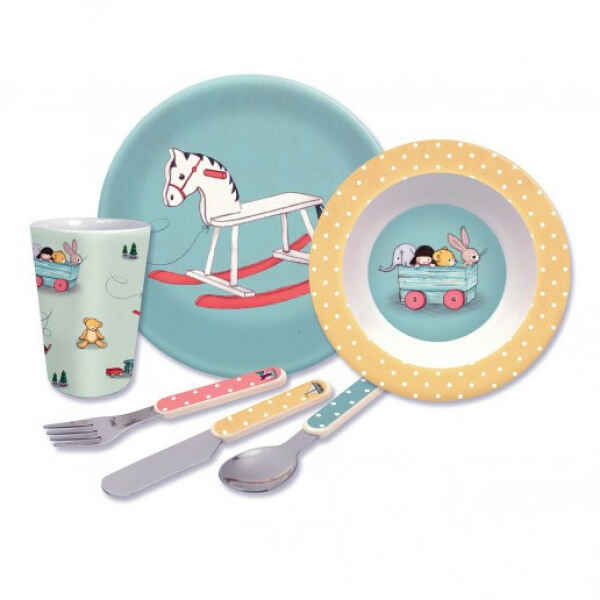 Set di melammina Toy Box Belle & Boo