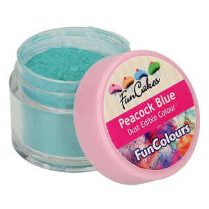 Polvere Colorata Edibile Blu Pavone 3 g FunCakes
