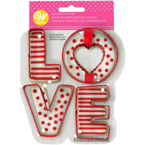 Tagliapasta Biscotti Set Love Set 4 Pz Wilton