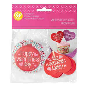 Pirottini - Cupcake San Valentino con Pix 48 Pezzi Wilton