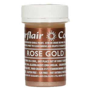 Vernice Edible Paint Rose Gold Senza Glutine 20 g Sugarflair