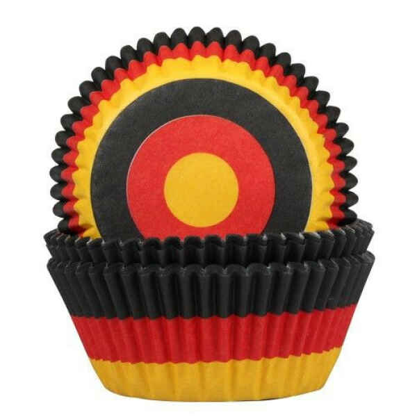 Pirottini - Cupcake Flag Germany Ø 5 cm 50 Pz House of Marie