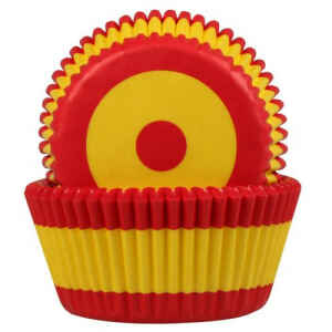 Pirottini - Cupcake Flag Spain Ø 5 cm 50 Pz House of Marie